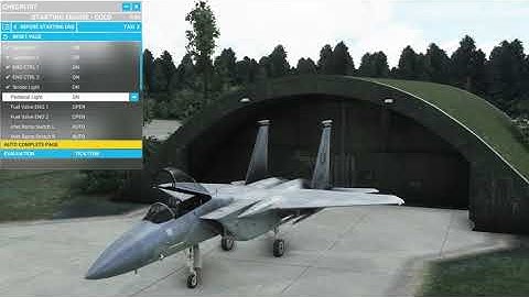 MSFS DC Designs F15 Cold & Dark with Checklist