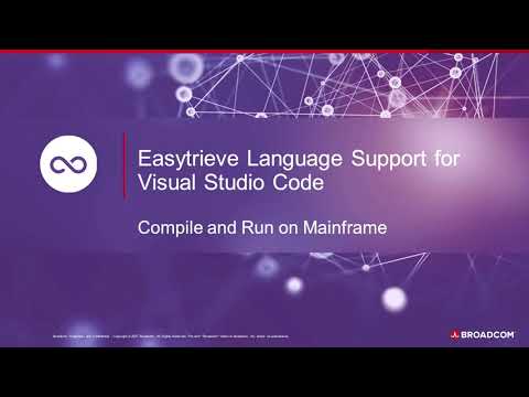Easytrieve विजुअल स्टूडियो कोड एक्सटेंशन: संकलित करें और मेनफ्रेम पर चलाएं