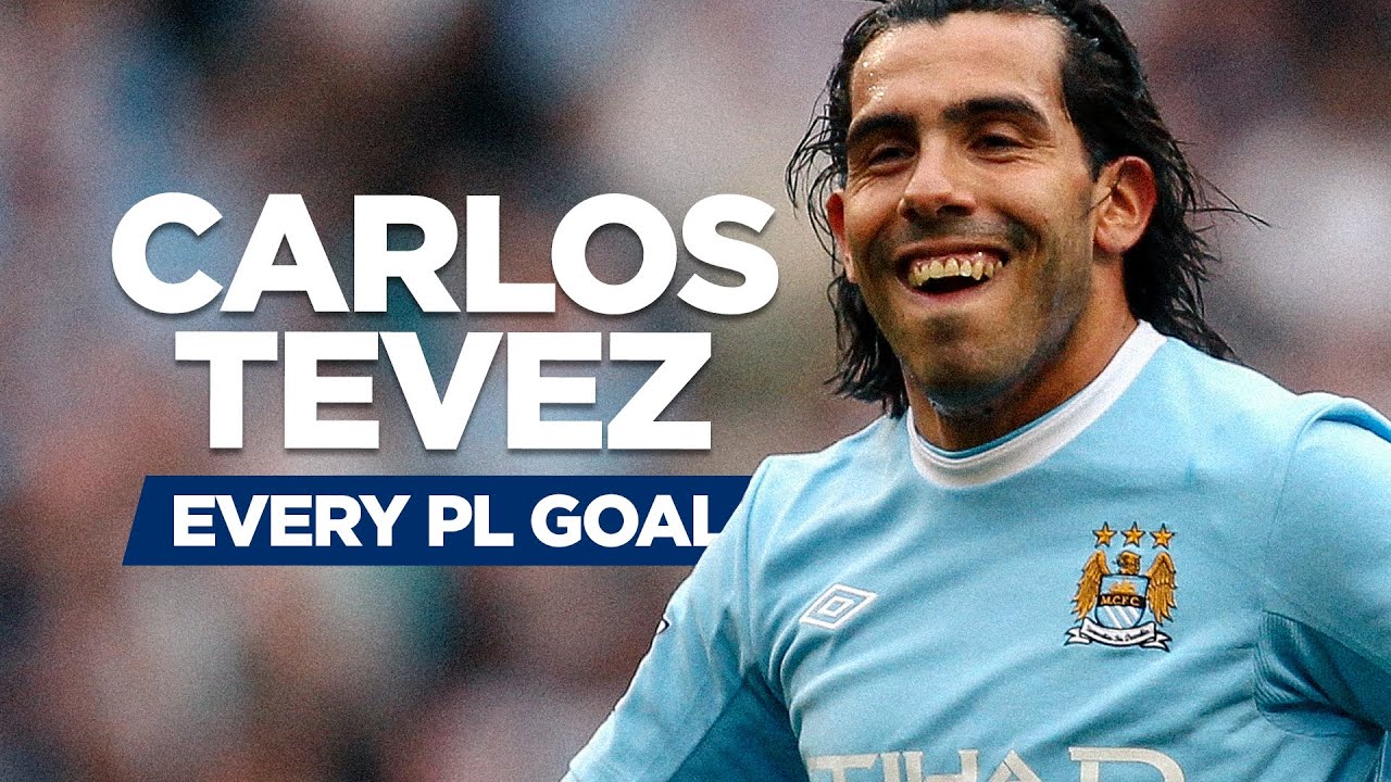 ALL CARLOS TEVEZ PREMIER LEAGUE GOALS Best of his time at Man City! - YouTube