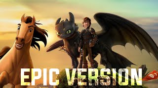 Video thumbnail of "FLY FREE - A Spirit & How to Train Your Dragon Orchestral Medley"