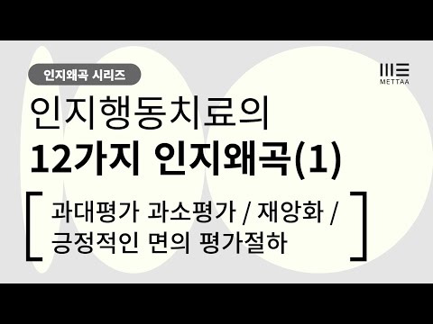 인지행동치료의 12가지 인지왜곡 (1)