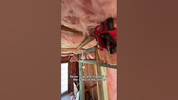 How I installed and hung insulation