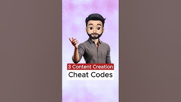 3 Content Creation Cheat Codes