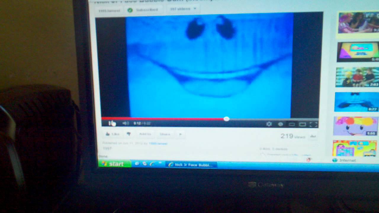 Nick jr Face Blows Bubble gum YouTube