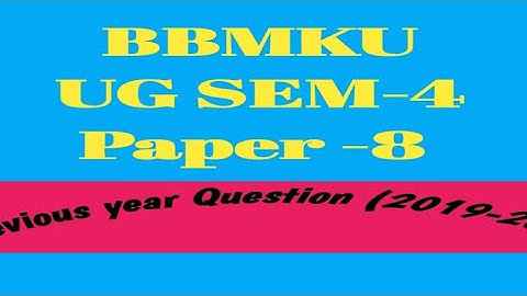 Ug physics honours previous year question Paper 8 Session 2019-22 #BBMKU