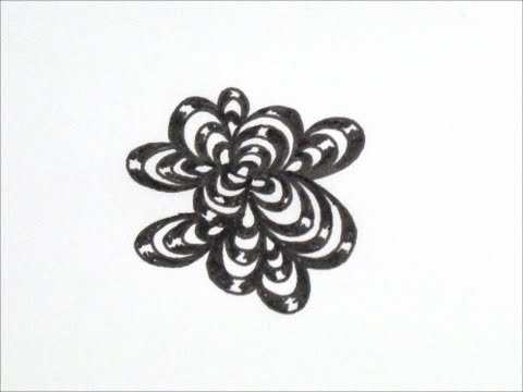 だれでも描ける 線画アート ピカピカした葉っぱみたいな絵の描き方 ゼンタングル How To Draw Zentangle Youtube