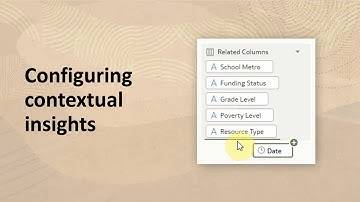 Configuring contextual insights in Oracle Analytics