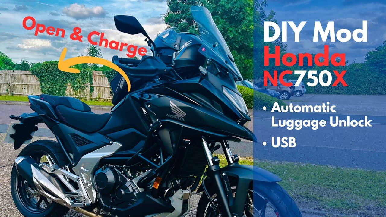 Automatic Luggage Unlock & USB Installation for Honda NC750X (2021-2025) | (DIY Motorcycle Mod)