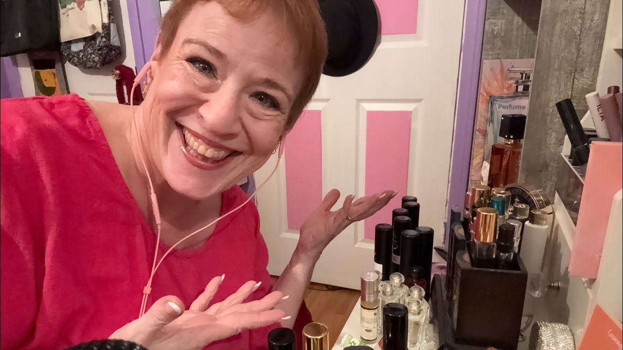 ASMR- Perfume/fragrance time - whispered late night perfume mini/travel size organizing - my reviews