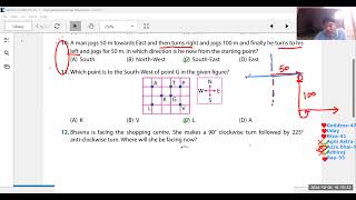 Celebrity Grade 5 Maths Olympiad Class#68 Direction Test 5th Oct Wealth