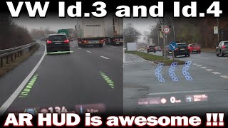 VW Id.3 and Id.4 - Augmented Reality Head up Display in Action