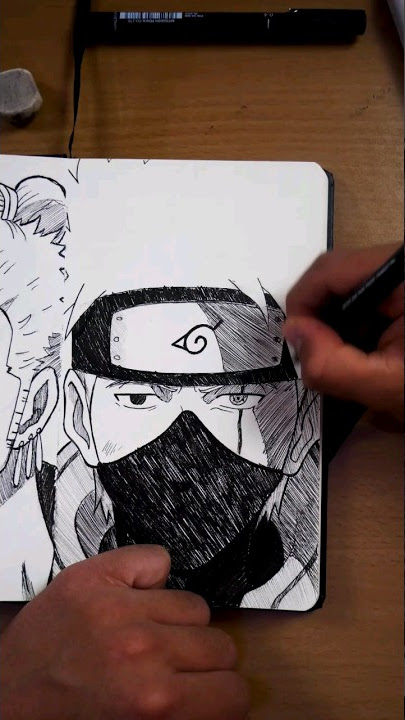 Kakashi Mandrake 🤯 Speed draw desenho Naruto, #shorts