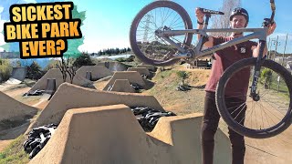 THIS BIKE PARK IS MIND BLOWING - HUGE JUMPS AND NEW TRICKS!
