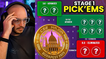 My Starladder Budapest Major Stage 1 Pickems