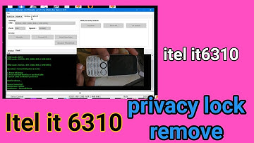 itel it6310 privacy lock remove  one click