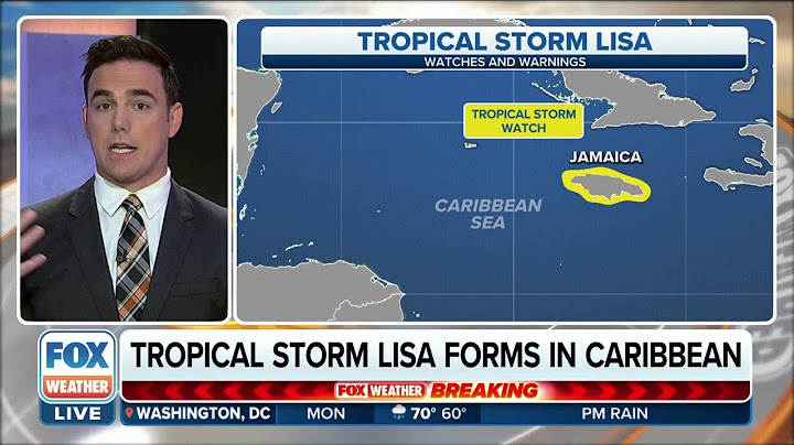 Tropical Storm Lisa Forms In Caribbean, Jamaica Under Tropical Storm Watch