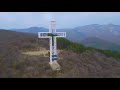 Flight to the cross of god over the city of sliven bulgaria