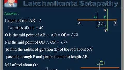vDo QA Rotational Motion-22/ Radius of Gyration of a Rotating Rod