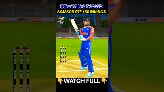 Sanju Samson 97* 🔥 India vs West Indies Knockout Match Win | #Shorts