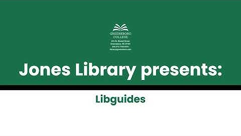 Libguides