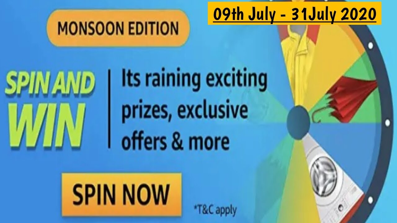 Amazon Monsoon Edition Quiz Answers Today Win LG Washing Machine