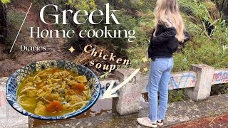 Comforting chicken soup after a rainy day ,having a feast at the fig farm | VLOG  | ENG subs