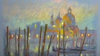 Kulagin Evening in Venice Impressionism Pastel Кулагин Вечер в Винеции Импрессионизм  Пастель