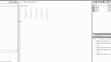 Matlab Sect 27 Creating an Identity Matrix