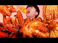 MUKBANG ASMRㅣThrilling! Spicy Mara Fire Sauce Mushroom Seafood Boil Eat🐙Korean 후니 Hoony Eating Sound