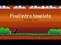 Gambar cover Pixel intro template for free| gaming intro for free to use