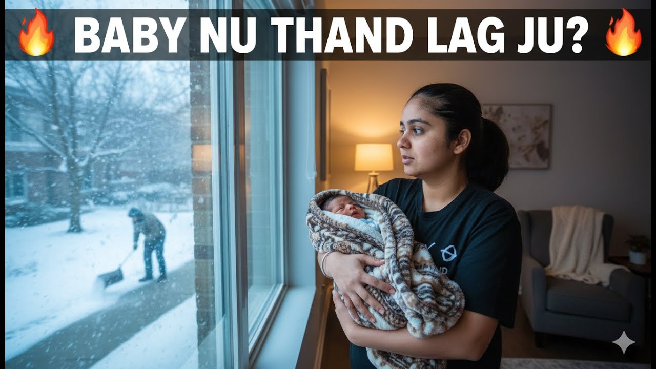 Pehli Snowfall ❄️ | Nave Bache Naal Thand Vich Bahar Jaan Da Darr