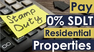 How to Avoid SDLT on Residential Properties