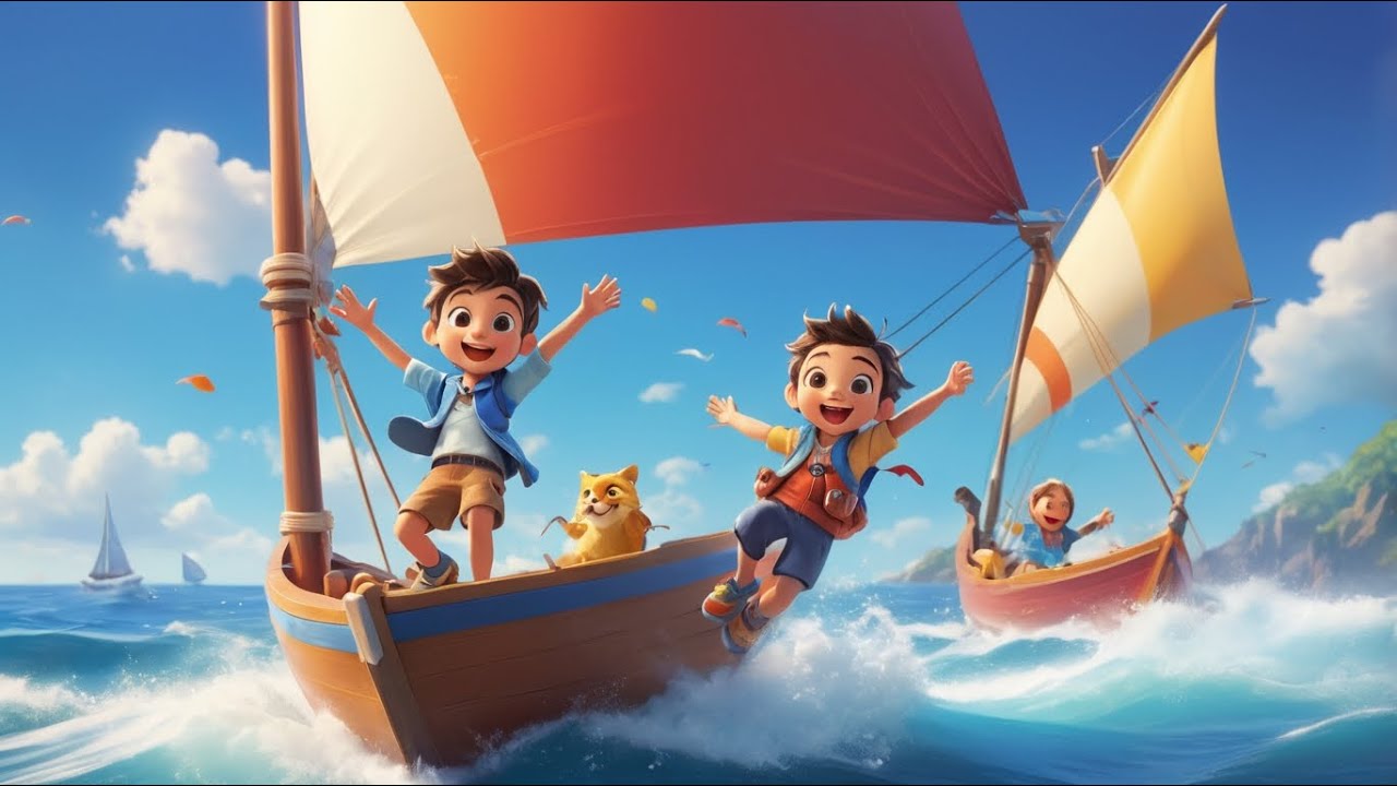 Counting Boats Sailing the Ocean | Fun Counting Song for Kids | Ocean Adventure Rhyme