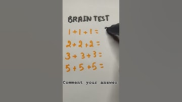Brain 🧠 Test video #maths #video #mathstricks #iqtest #mathematics
