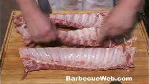 BBQ Baby Back Ribs Membrane Removal