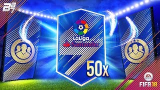 50X PREMIUM LA LIGA UPGRADE PACKS! 3 TOTS PACKED! | FIFA 18 ULTIMATE TEAM