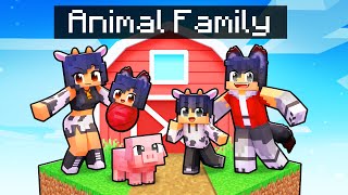 Having an ANIMAL FAMILY in Minecraft!