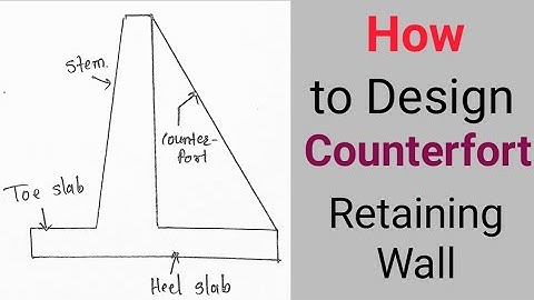 Design of Counterfort Retaining Wall #Part-1