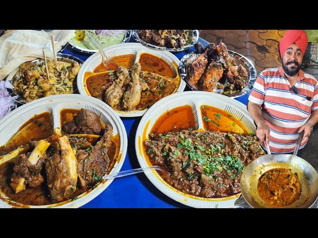 Delhi Street Food | Sardarji Ka Tari Mutton, Keema Kaleji, Chicken Curry on STREET FOOD COUNTER class=