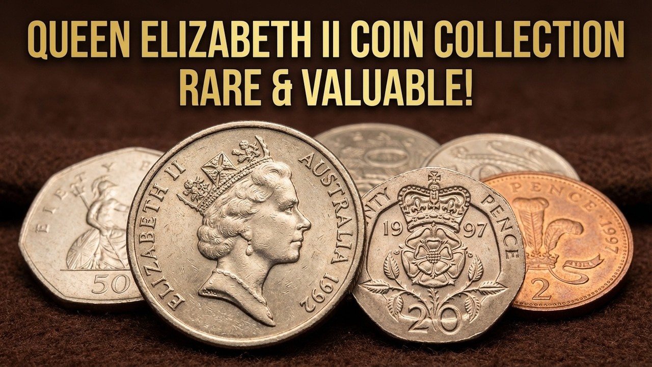 Queen Elizabeth ll Coins Collection 1992.1997 United Kingdom Pence