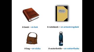 Swedish Lessons Basic Vocabulary Some Things In The Clroom - Part 1