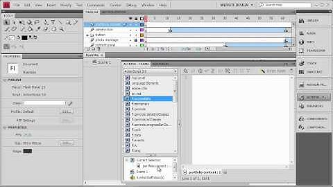 Introduction of ActionScript  In Adobe Flash
