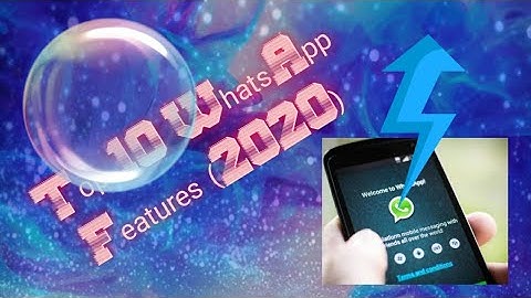 Top 10 whatsapp tricks and features | latest 2020