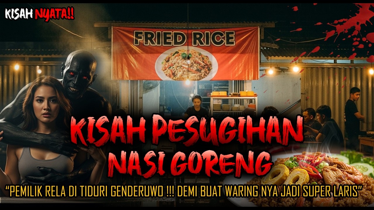 NGERI BANGETI!! KISAH PESUGIHAN NASI GORENG, RELA DI TIDUR1 GENDERUWO DEMI WARUNG JADI LARIS