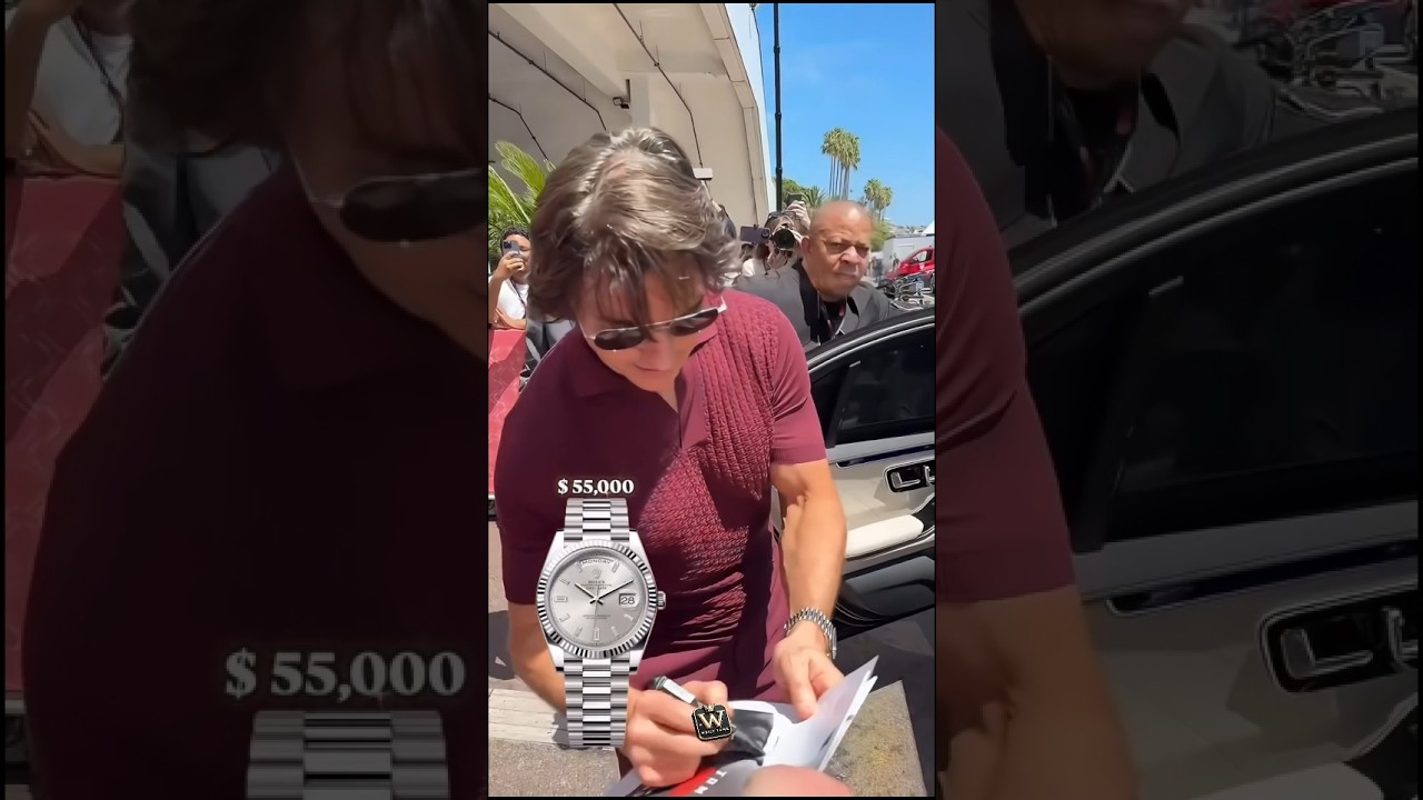 Tomcruise is wearing a 40 mm 18ct white gold Rolex 