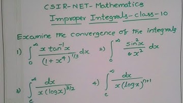 REAL ANALYSIS-IMPROPER INTEGRALS-10