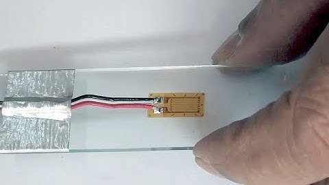Strain gage (gauge) installation on glass