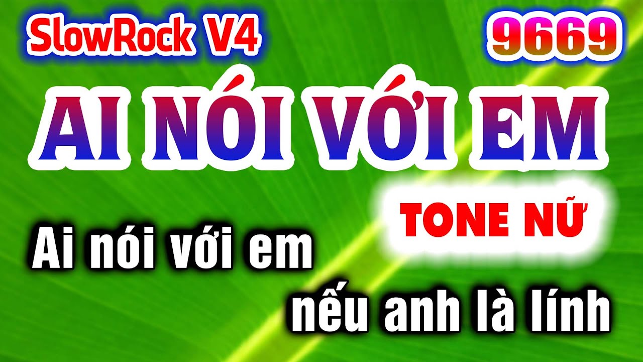 Karaoke AI NÓI VỚI EM Tone Nữ Nhạc Sống KLA | Karaoke Organ 9669