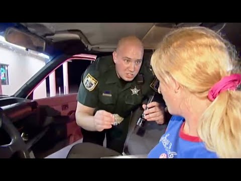 Cops Tv show Brevard county Florida. Traffic stop, drug arrest. (2007).