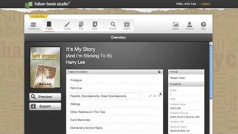 (A-5) Making Parts and Indenting Chapters : Folium Book Studio Tutorial